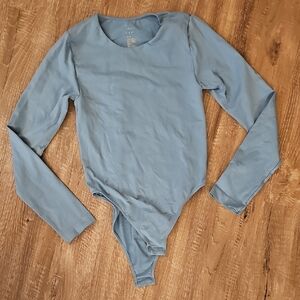 Blue Long Sleeve One Piece
